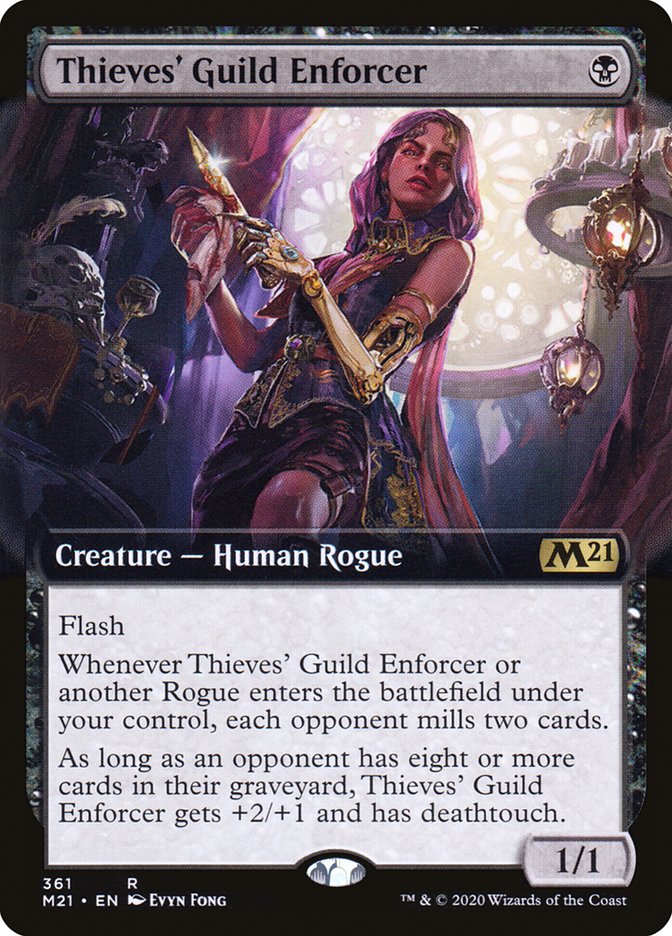 Thieves' Guild Enforcer (Extended Art) [Core Set 2021] | Kessel Run Games Inc. 