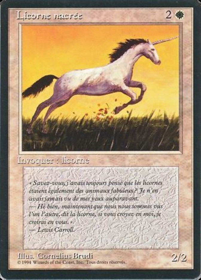 Pearled Unicorn [Foreign Black Border] | Kessel Run Games Inc. 