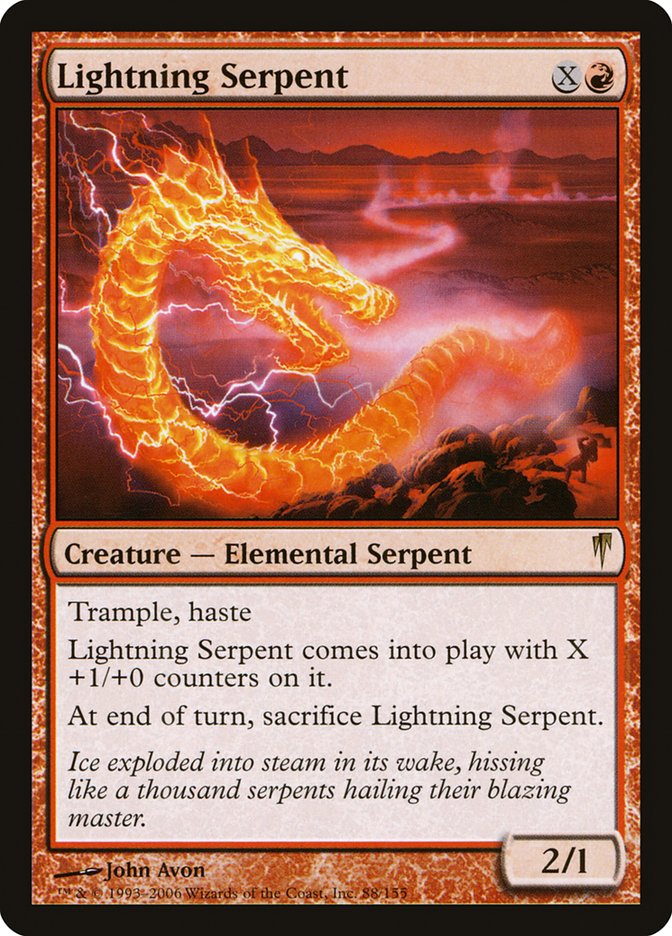 Lightning Serpent [Coldsnap] | Kessel Run Games Inc. 