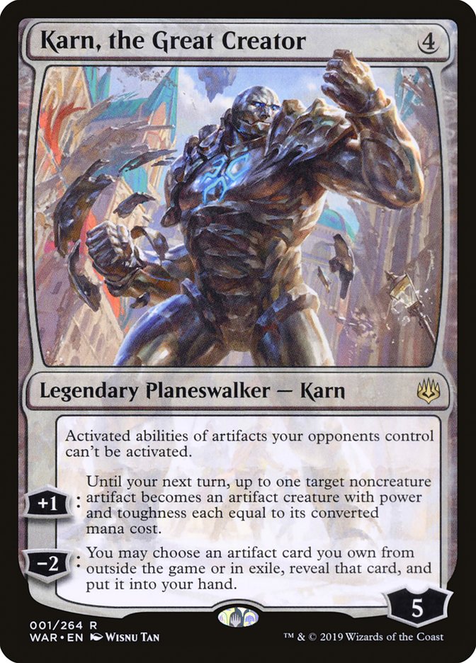 Karn, the Great Creator [War of the Spark] | Kessel Run Games Inc. 