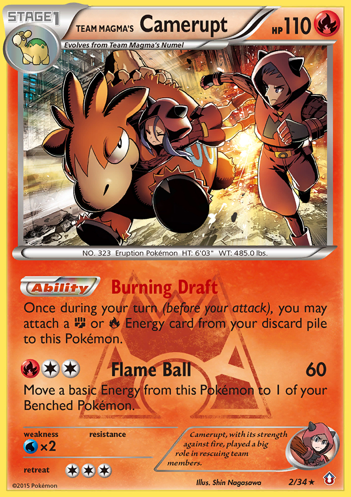 Team Magma's Camerupt (2/34) [XY: Double Crisis] | Kessel Run Games Inc. 