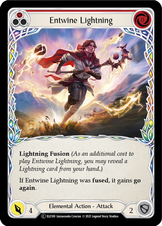 Entwine Lightning (Red) [U-ELE100] (Tales of Aria Unlimited)  Unlimited Normal | Kessel Run Games Inc. 