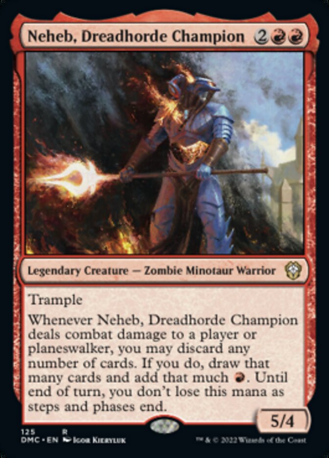Neheb, Dreadhorde Champion [Dominaria United Commander] | Kessel Run Games Inc. 