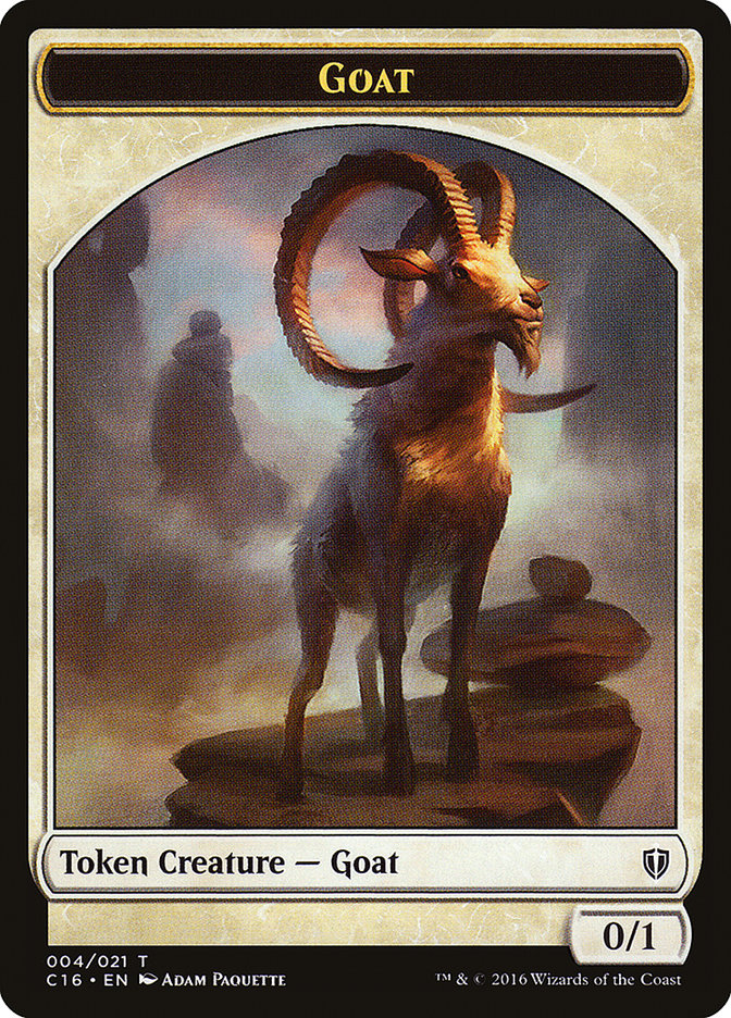 Goat // Thopter Double-Sided Token [Commander 2016 Tokens] | Kessel Run Games Inc. 