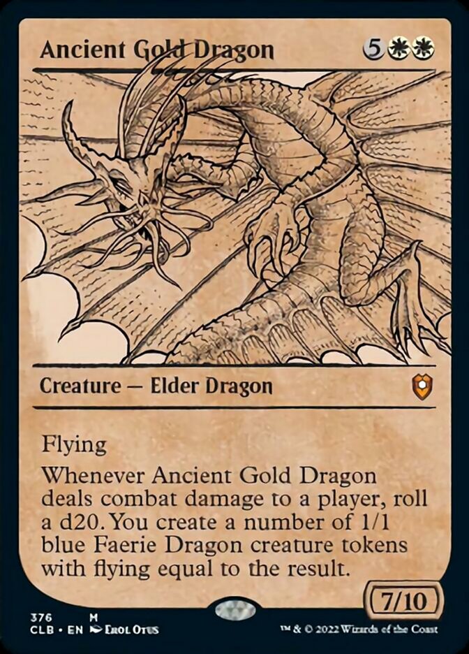 Ancient Gold Dragon (Showcase) [Commander Legends: Battle for Baldur's Gate] | Kessel Run Games Inc. 