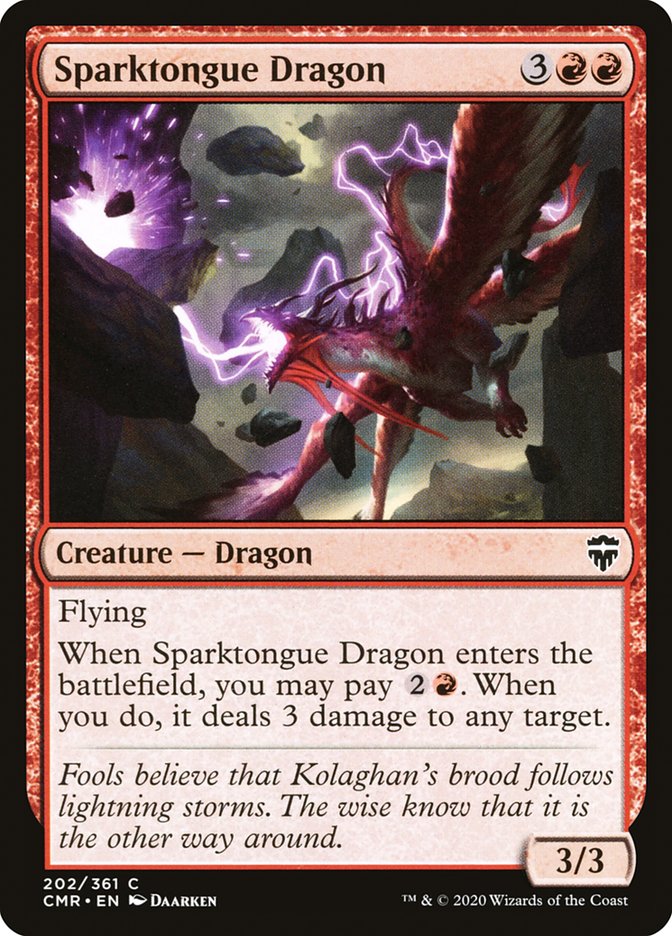 Sparktongue Dragon [Commander Legends] | Kessel Run Games Inc. 