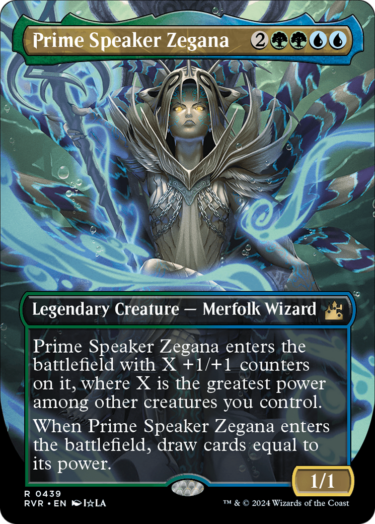 Prime Speaker Zegana (Anime Borderless) [Ravnica Remastered] | Kessel Run Games Inc. 