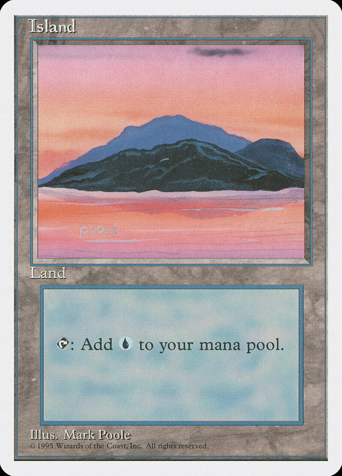 Island (Sunset / Signature on Left) [Fourth Edition] | Kessel Run Games Inc. 