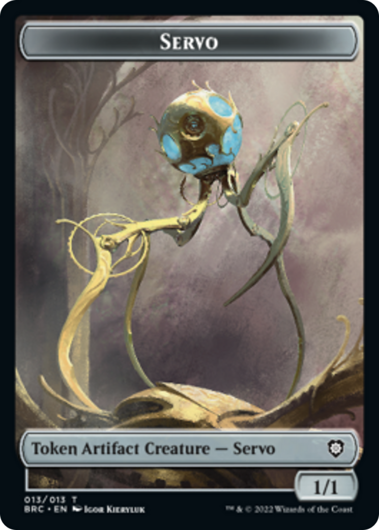 Servo // Powerstone Double-Sided Token [The Brothers' War Commander Tokens] | Kessel Run Games Inc. 