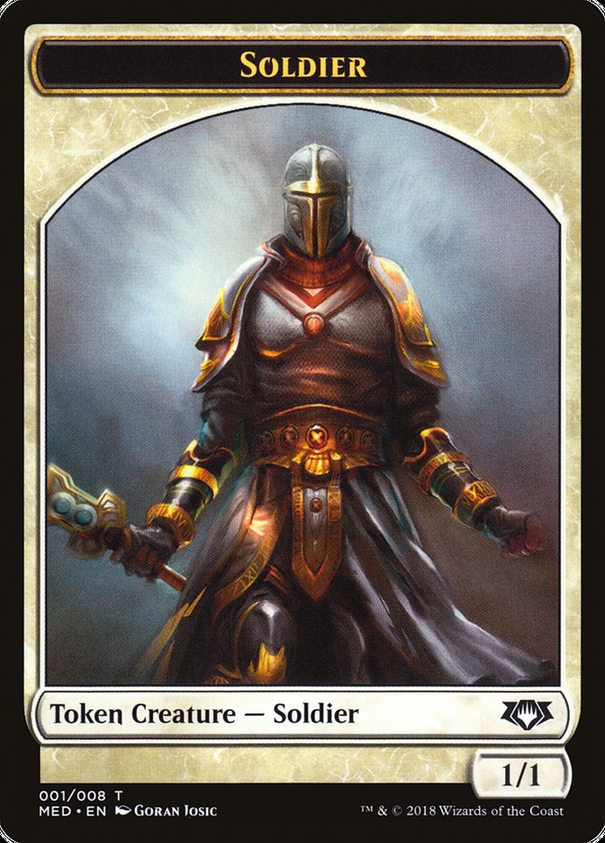 Soldier Token [Mythic Edition Tokens] | Kessel Run Games Inc. 