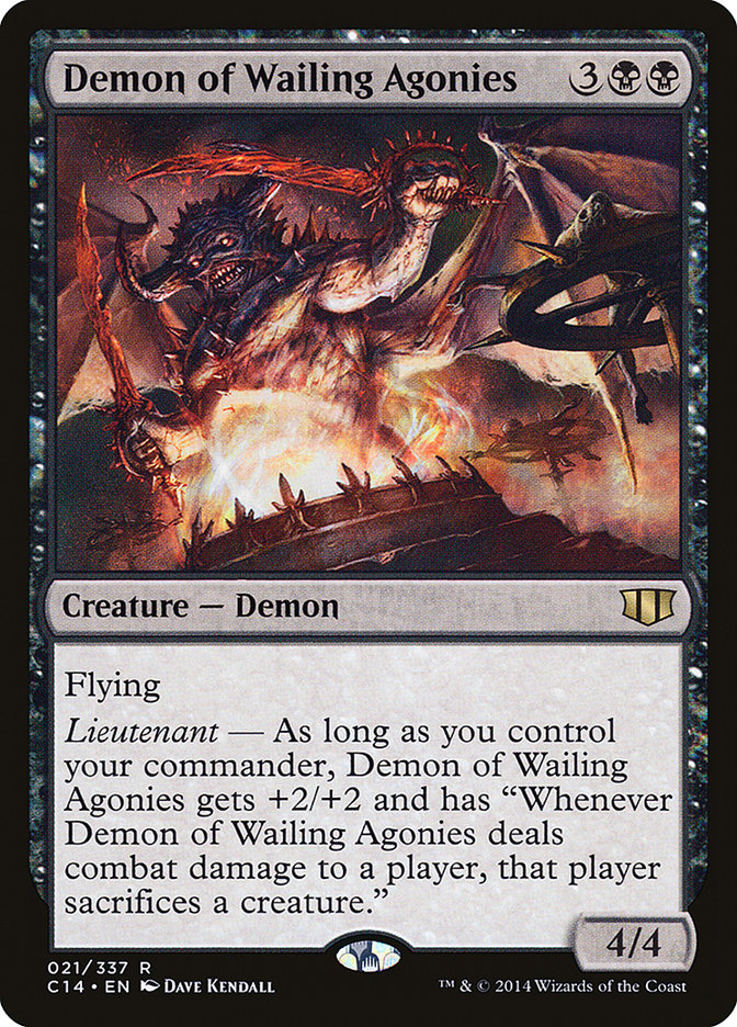 Demon of Wailing Agonies [Commander 2014] | Kessel Run Games Inc. 