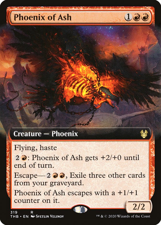 Phoenix of Ash (Extended Art) [Theros Beyond Death] | Kessel Run Games Inc. 