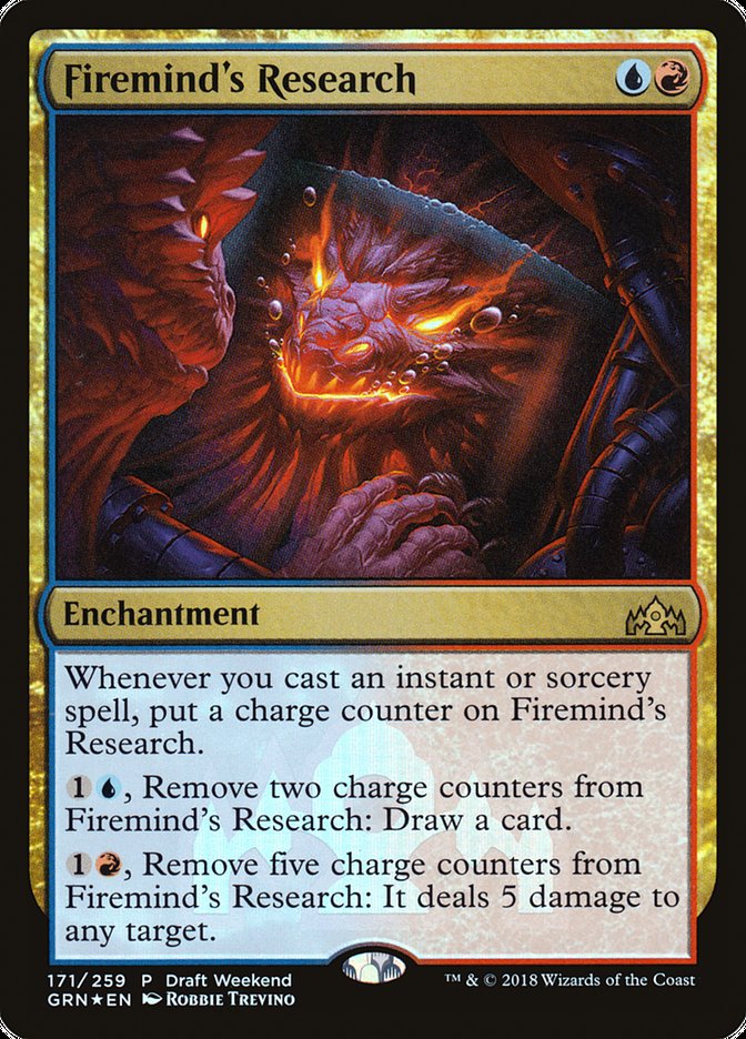 Firemind's Research (Draft Weekend) [Guilds of Ravnica Promos] | Kessel Run Games Inc. 