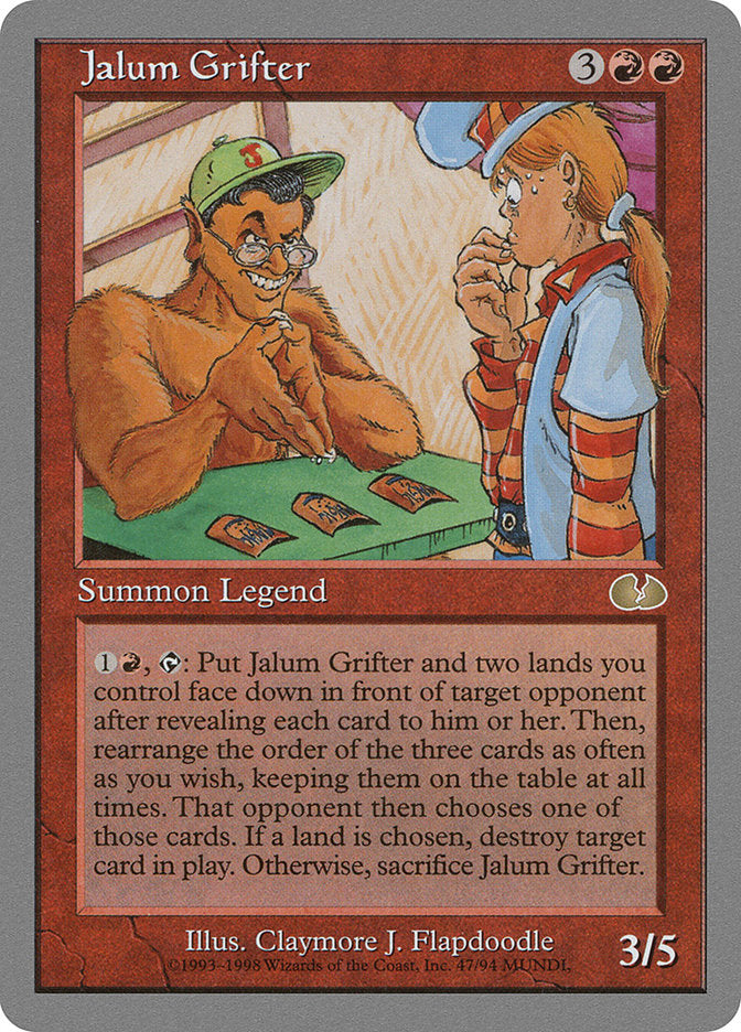 Jalum Grifter [Unglued] | Kessel Run Games Inc. 