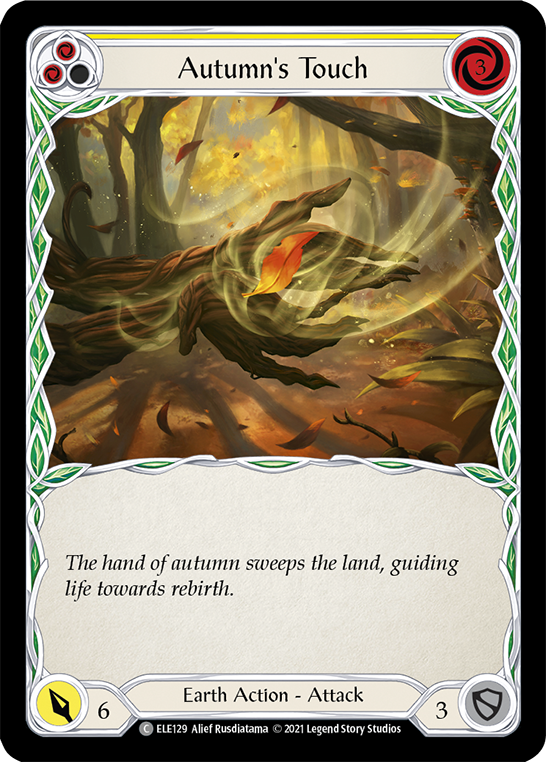 Autumn's Touch (Yellow) [ELE129] (Tales of Aria)  1st Edition Normal | Kessel Run Games Inc. 