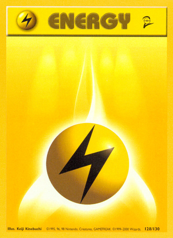 Lightning Energy (128/130) [Base Set 2] | Kessel Run Games Inc. 
