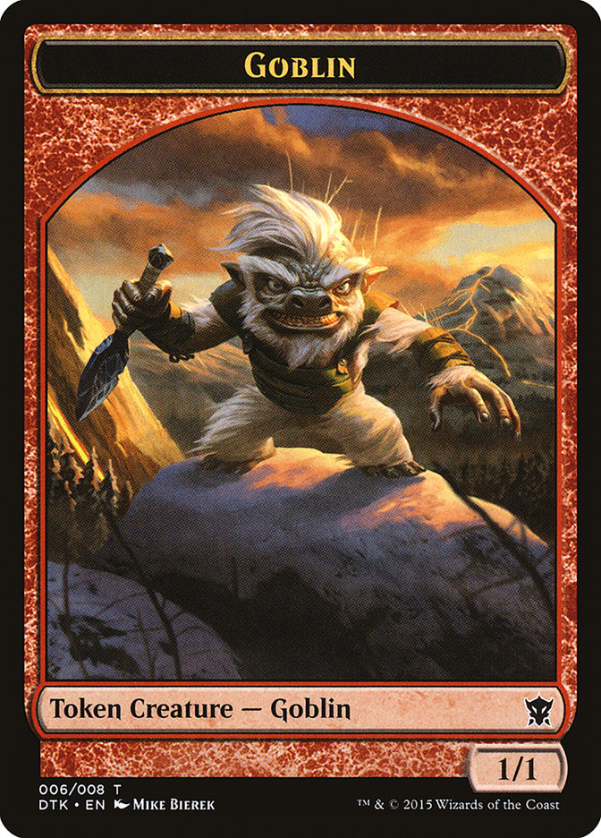 Goblin Token [Dragons of Tarkir Tokens] | Kessel Run Games Inc. 