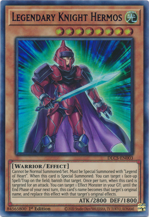 Legendary Knight Hermos (Purple) [DLCS-EN003] Ultra Rare | Kessel Run Games Inc. 