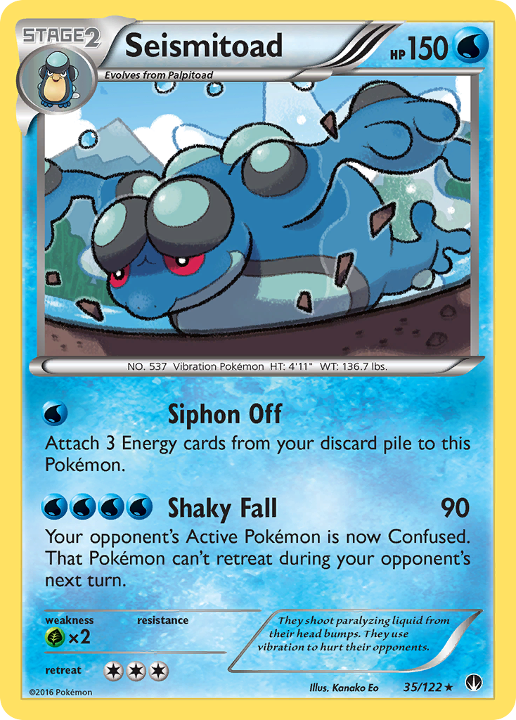 Seismitoad (35/122) [XY: BREAKpoint] | Kessel Run Games Inc. 