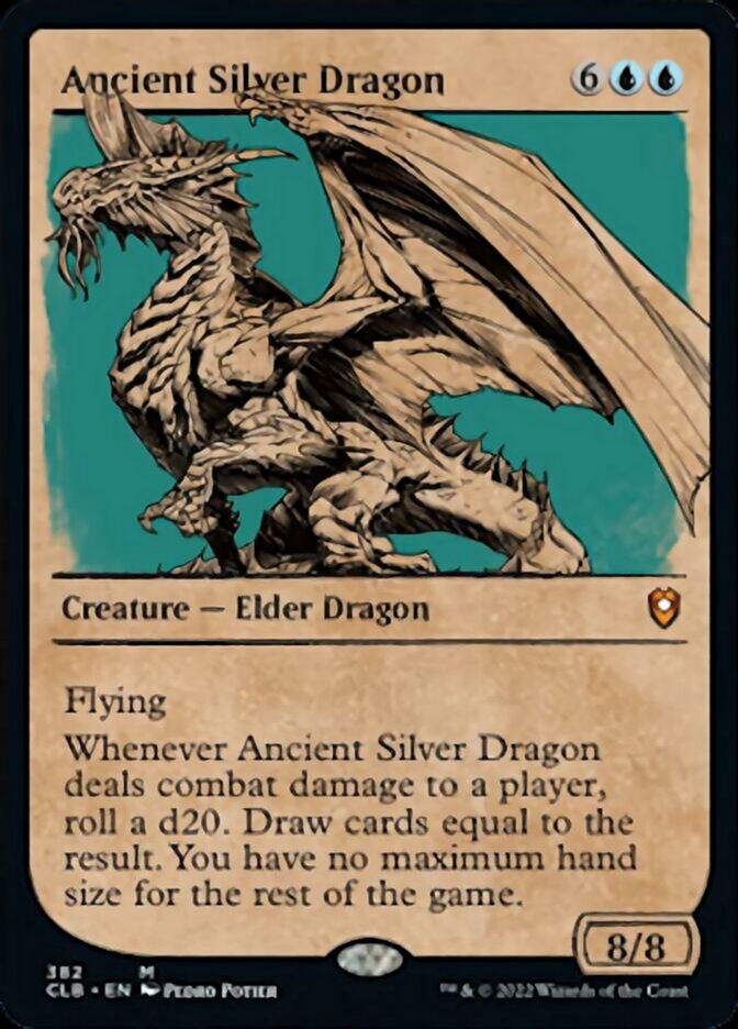 Ancient Silver Dragon (Showcase) [Commander Legends: Battle for Baldur's Gate] | Kessel Run Games Inc. 