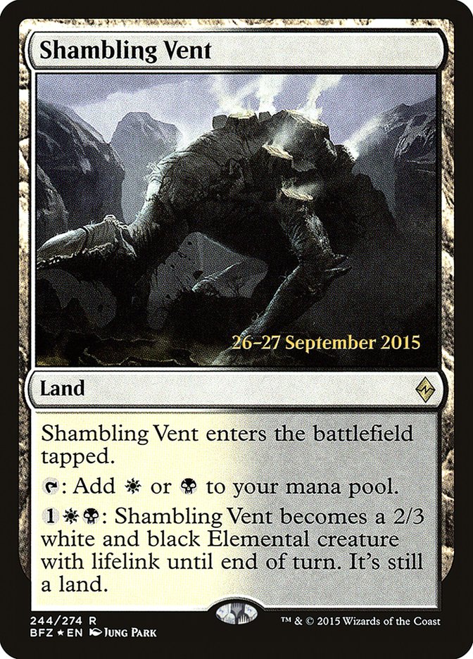 Shambling Vent [Battle for Zendikar Prerelease Promos] | Kessel Run Games Inc. 