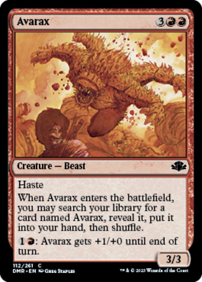 Avarax [Dominaria Remastered] | Kessel Run Games Inc. 
