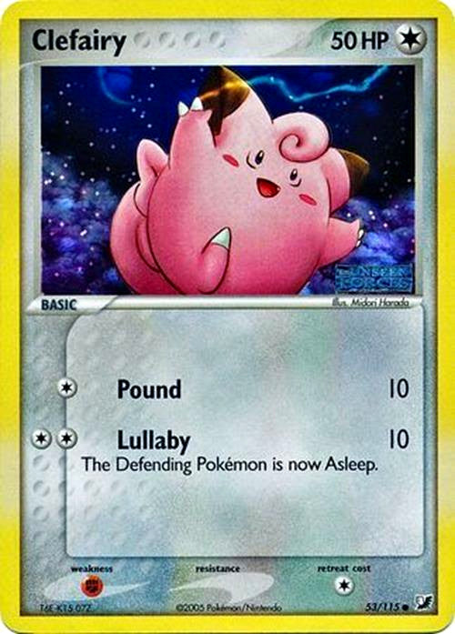 Clefairy (53/115) (Stamped) [EX: Unseen Forces] | Kessel Run Games Inc. 