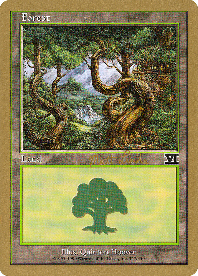 Forest (ml347b) (Matt Linde) [World Championship Decks 1999] | Kessel Run Games Inc. 
