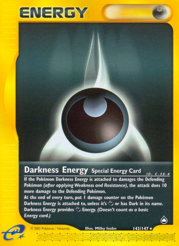 Darkness Energy (142/147) [Aquapolis] | Kessel Run Games Inc. 