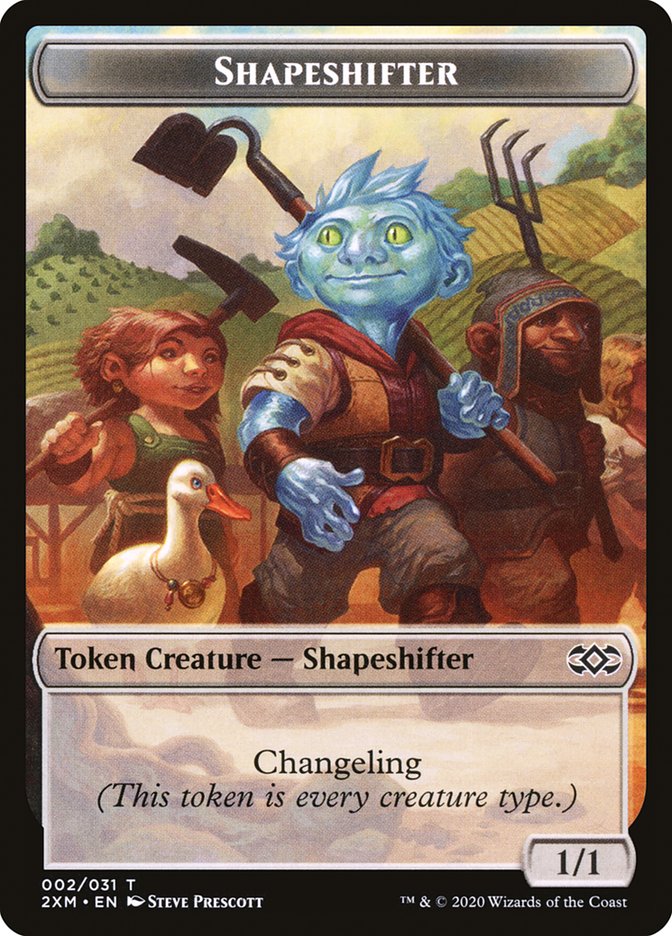 Servo // Shapeshifter Double-Sided Token [Double Masters Tokens] | Kessel Run Games Inc. 