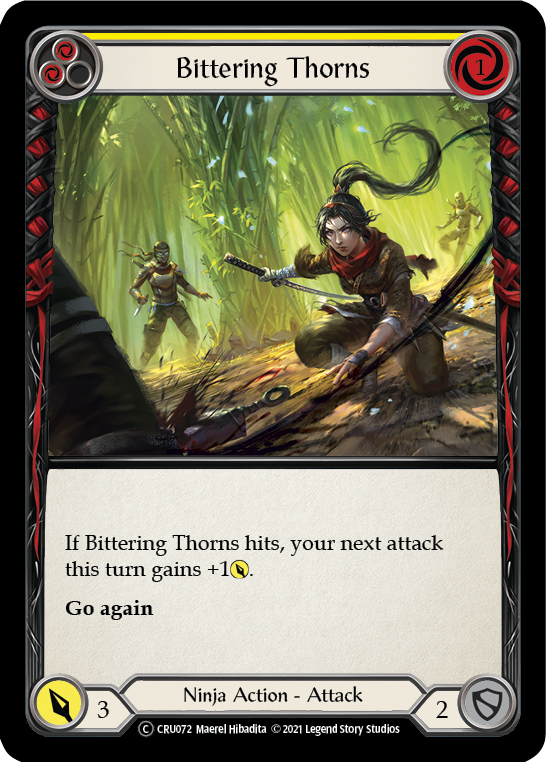 Bittering Thorns [U-CRU072] (Crucible of War Unlimited)  Unlimited Rainbow Foil | Kessel Run Games Inc. 