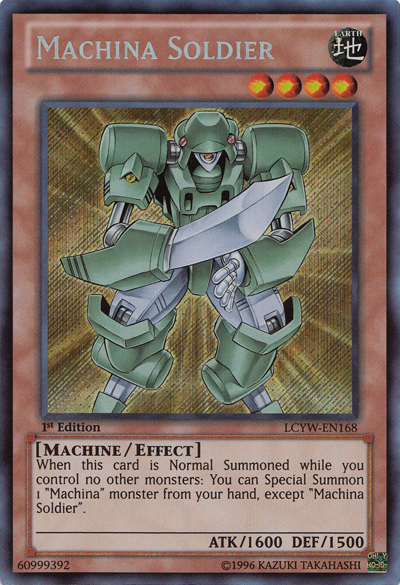 Machina Soldier [LCYW-EN168] Secret Rare | Kessel Run Games Inc. 