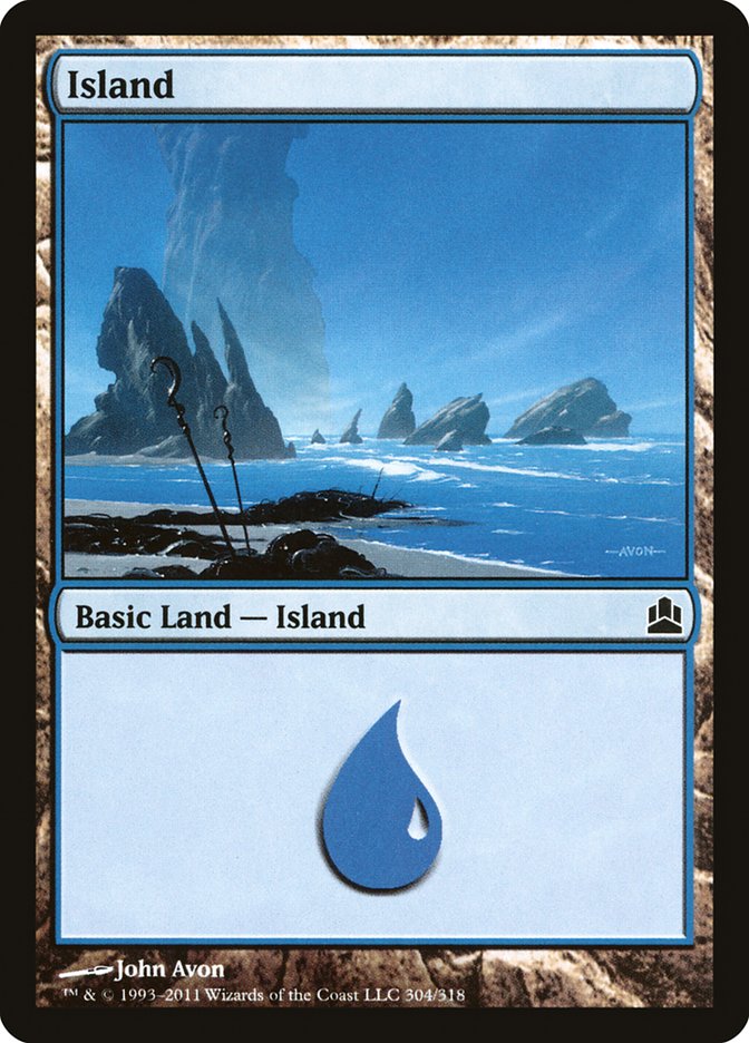 Island (304) [Commander 2011] | Kessel Run Games Inc. 