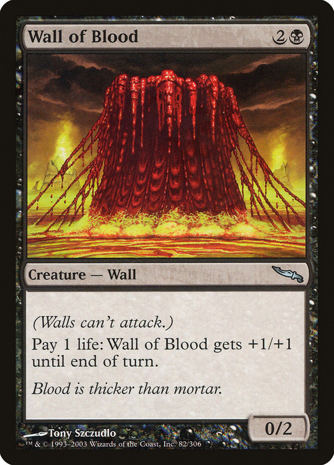 Wall of Blood [Mirrodin] | Kessel Run Games Inc. 