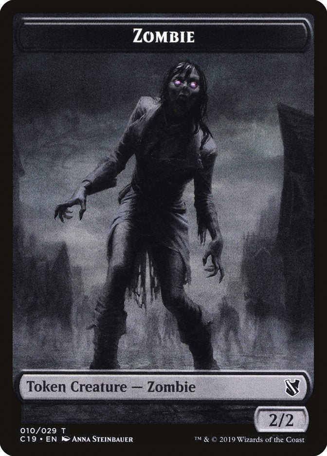 Zombie Token (010/029) [Commander 2019 Tokens] | Kessel Run Games Inc. 