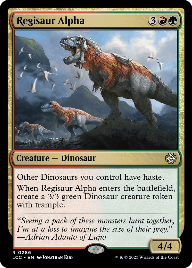 Regisaur Alpha [The Lost Caverns of Ixalan Commander] | Kessel Run Games Inc. 