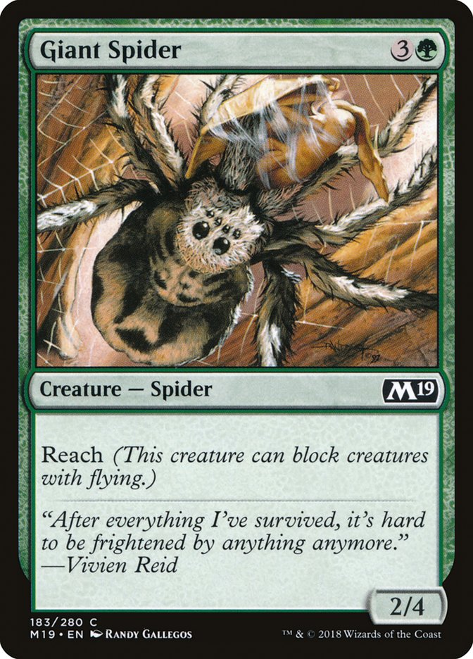 Giant Spider [Core Set 2019] | Kessel Run Games Inc. 