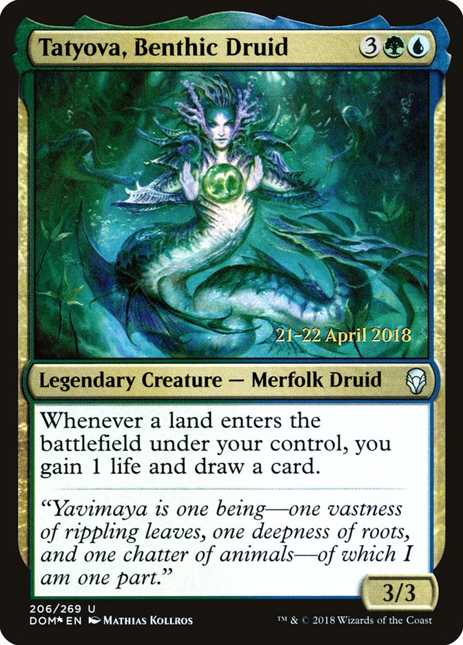 Tatyova, Benthic Druid [Dominaria Prerelease Promos] | Kessel Run Games Inc. 