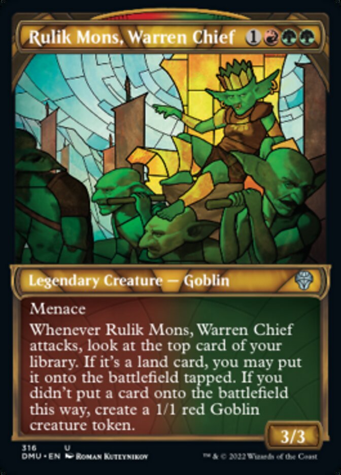 Rulik Mons, Warren Chief (Showcase) [Dominaria United] | Kessel Run Games Inc. 