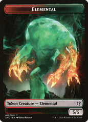 Elemental (008) // Elemental (010) Double-Sided Token [Zendikar Rising Commander Tokens] | Kessel Run Games Inc. 