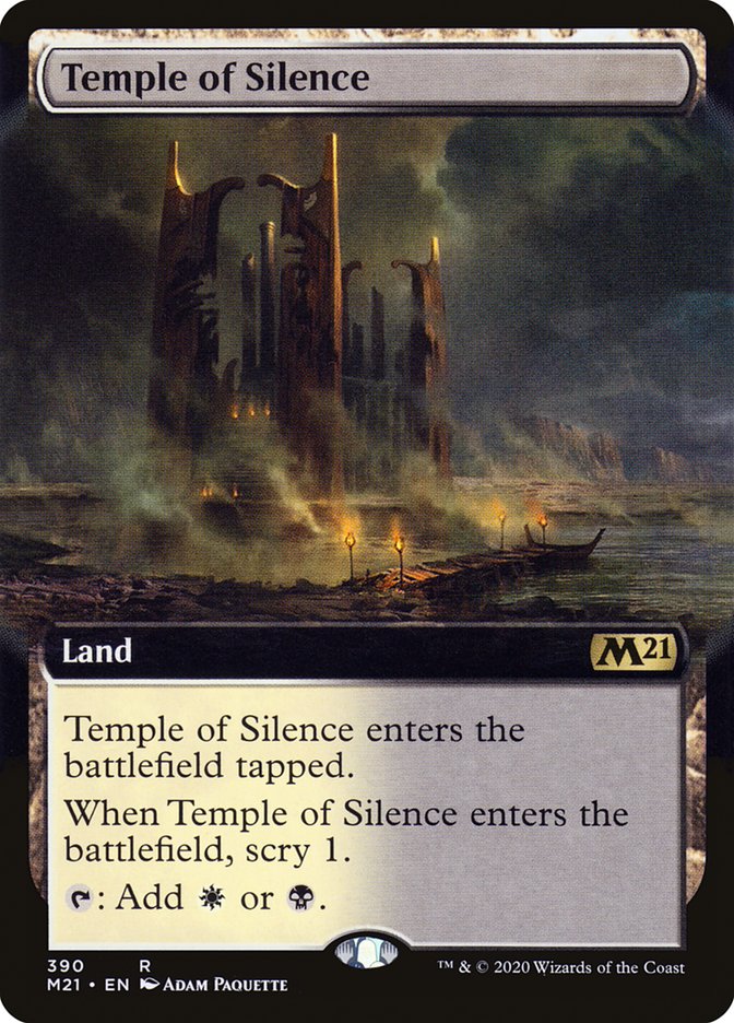 Temple of Silence (Extended Art) [Core Set 2021] | Kessel Run Games Inc. 