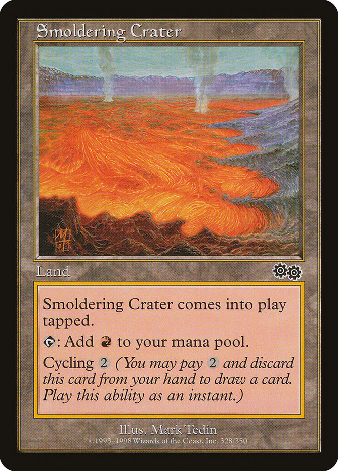 Smoldering Crater [Urza's Saga] | Kessel Run Games Inc. 