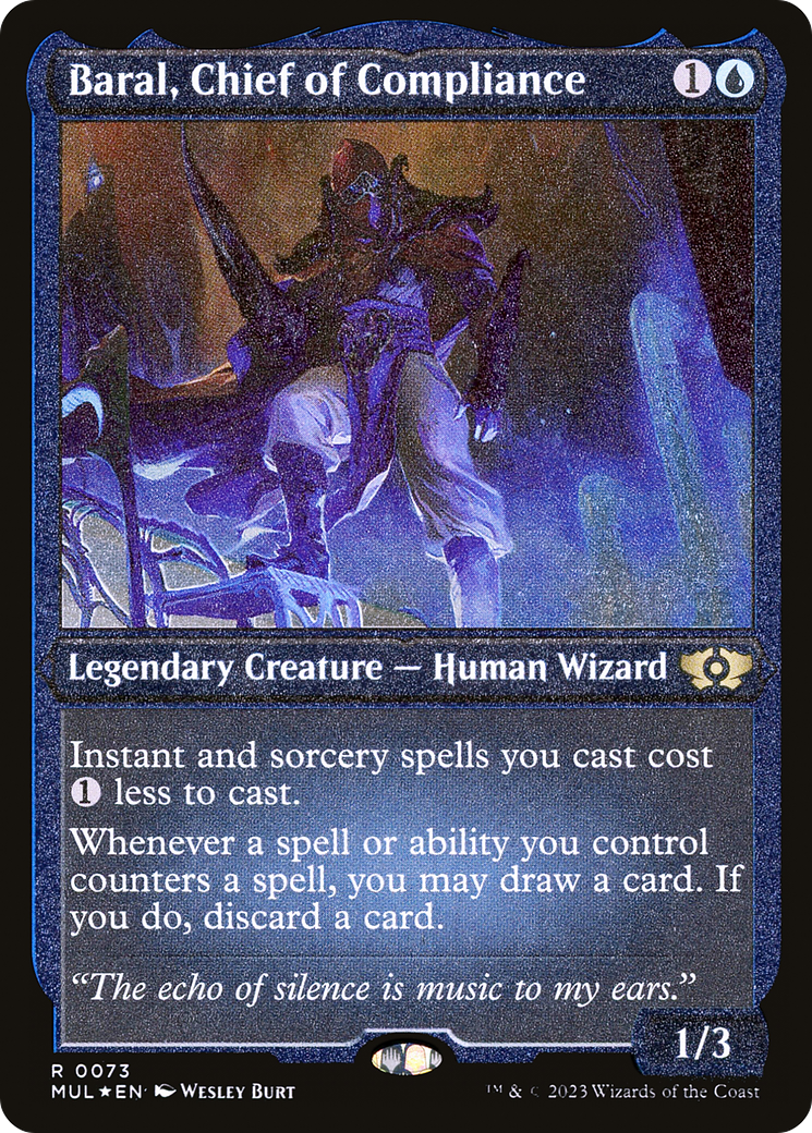 Baral, Chief of Compliance (Foil Etched) [Multiverse Legends] | Kessel Run Games Inc. 