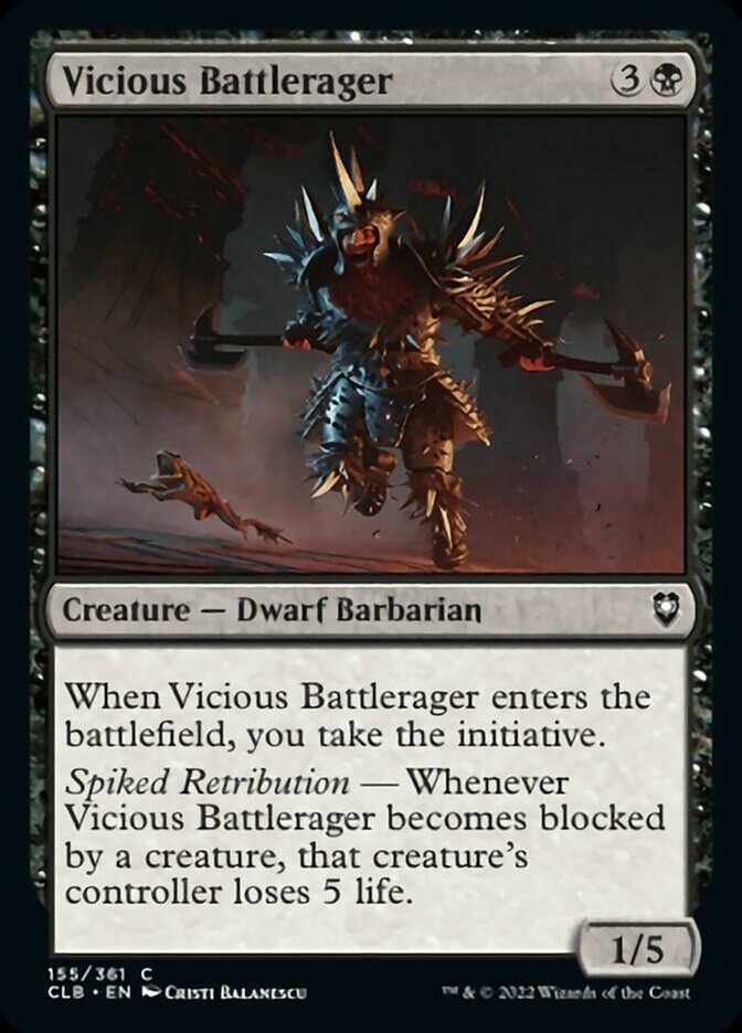 Vicious Battlerager [Commander Legends: Battle for Baldur's Gate] | Kessel Run Games Inc. 