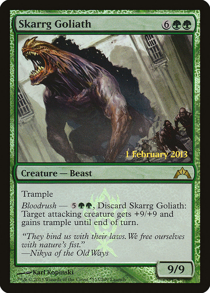 Skarrg Goliath (Launch) [Gatecrash Prerelease Promos] | Kessel Run Games Inc. 