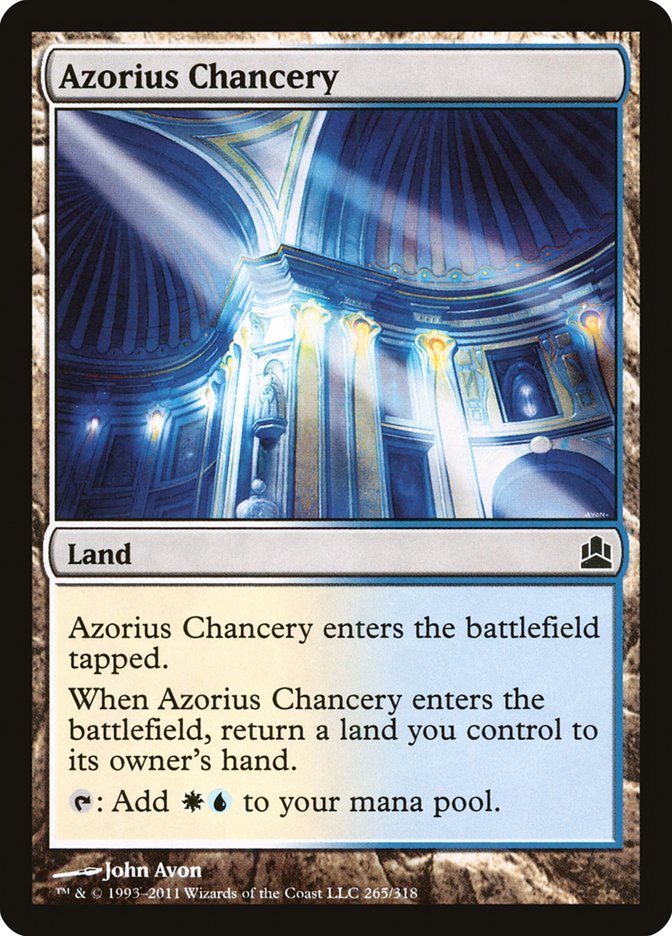 Azorius Chancery [Commander 2011] | Kessel Run Games Inc. 