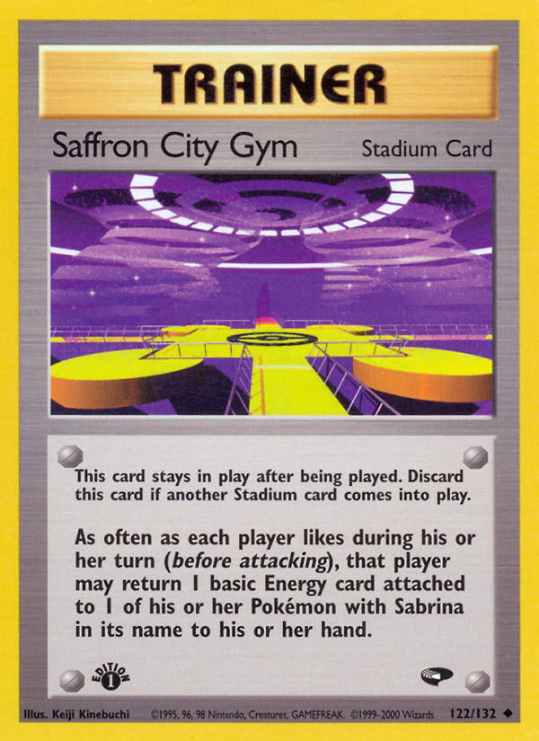 Saffron City Gym (122/132) [Gym Challenge 1st Edition] | Kessel Run Games Inc. 