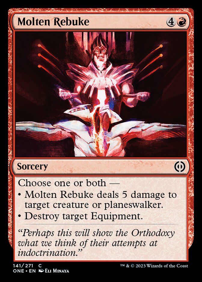 Molten Rebuke [Phyrexia: All Will Be One] | Kessel Run Games Inc. 