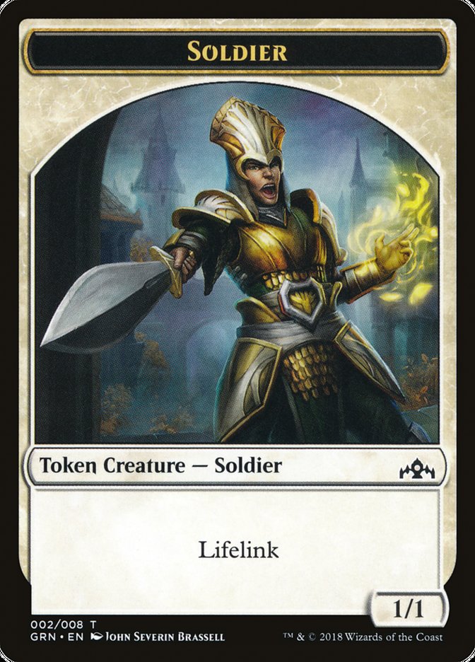 Soldier // Soldier Double-Sided Token [Guilds of Ravnica Guild Kit Tokens] | Kessel Run Games Inc. 