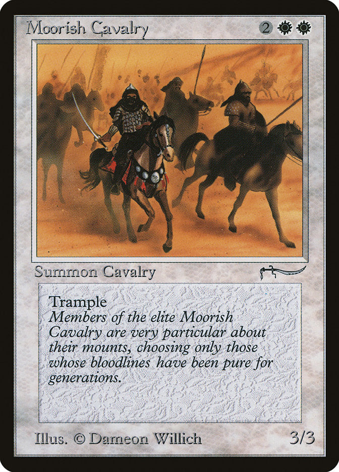 Moorish Cavalry (Dark Mana Cost) [Arabian Nights] | Kessel Run Games Inc. 